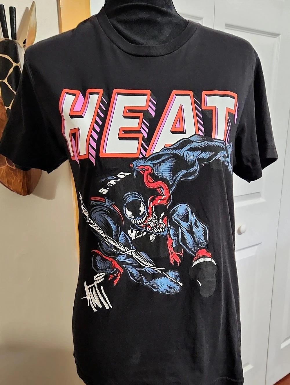 Marvel Venom Miami Heat Graphic T-Shirt Black